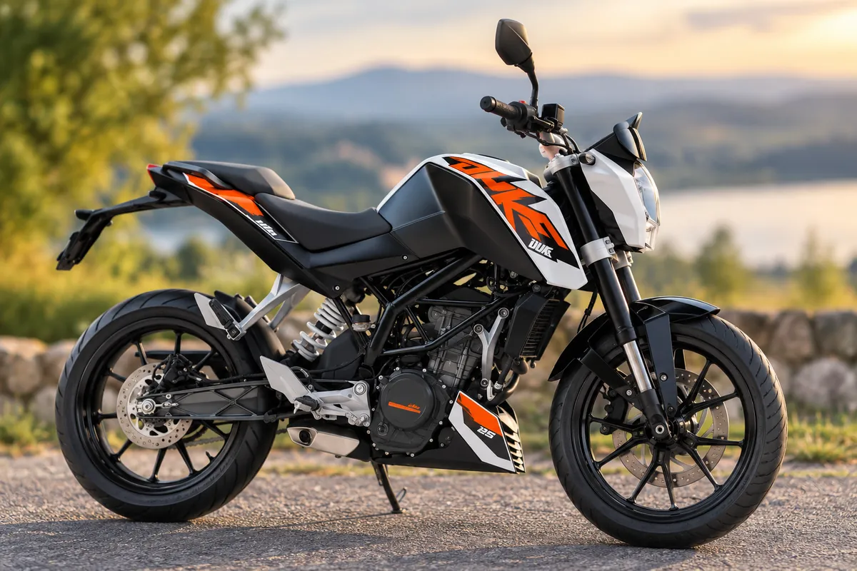 KTM Duke 125 Ausbildungsmotorrad der Fahrschule Golubar für Klasse A1
